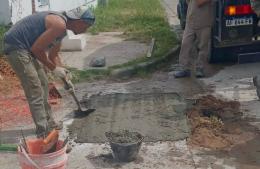 Se realizan trabajos de pavimentación